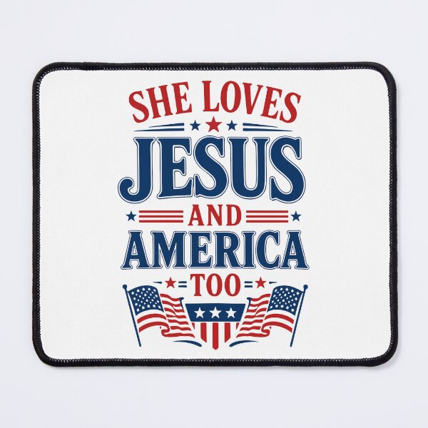 Item preview, She loves Jesus and America too designed and sold by HandicraftArt.