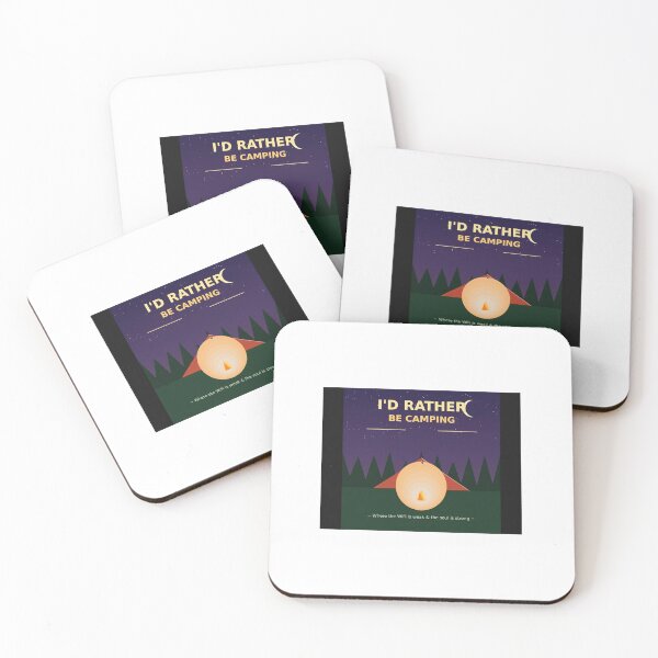 Item preview, I'd Rather Be Camping Outdoor Adventure Night Sky designed and sold by Reichcorp.