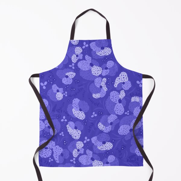 Item preview, Blue Retro Floral Garden Pattern designed and sold by AneissPiaf.