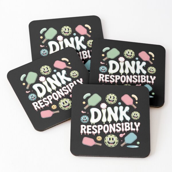Item preview, Dink Responsibly Pickleball Vintage Pickleball Paddle Humor designed and sold by Redgiant87x.