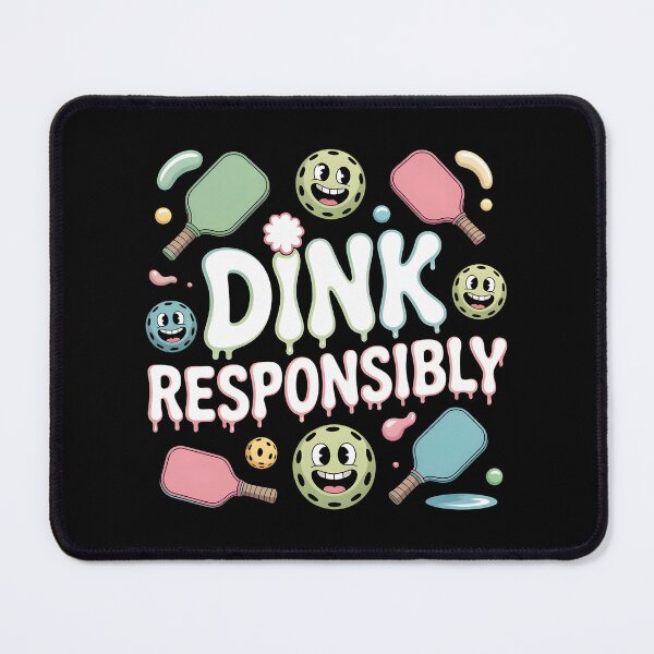 Item preview, Dink Responsibly Pickleball Vintage Pickleball Paddle Humor designed and sold by Redgiant87x.