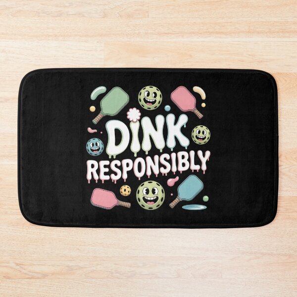 Item preview, Dink Responsibly Pickleball Vintage Pickleball Paddle Humor designed and sold by Redgiant87x.