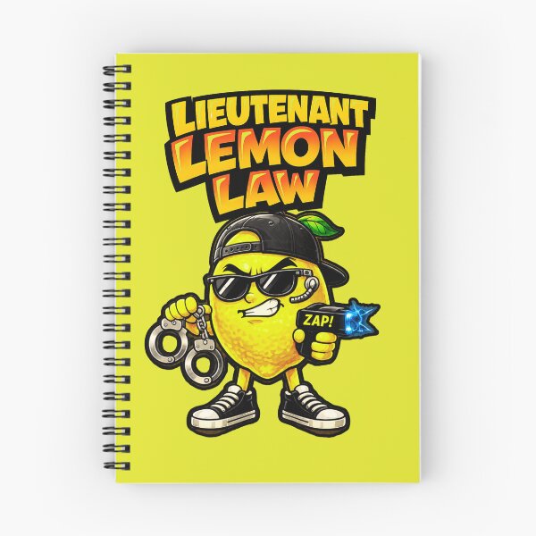 Item preview, Lieutenant Lemon Law | Angry Lemon Police Cartoon designed and sold by GreennieArt.