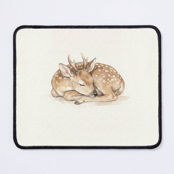 Item preview, Cute Sleeping Baby Deer Watercolor Illustration designed and sold by drhett09.