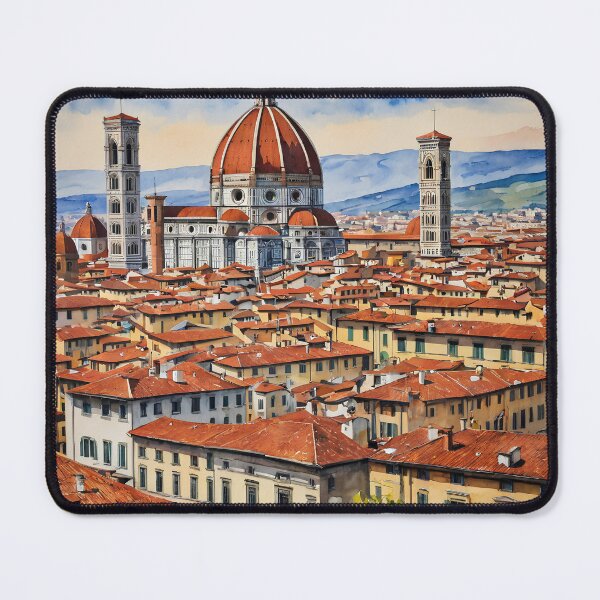 Item preview, Renaissance Majesty – Florence Duomo Watercolor Art designed and sold by UmSkelig834.