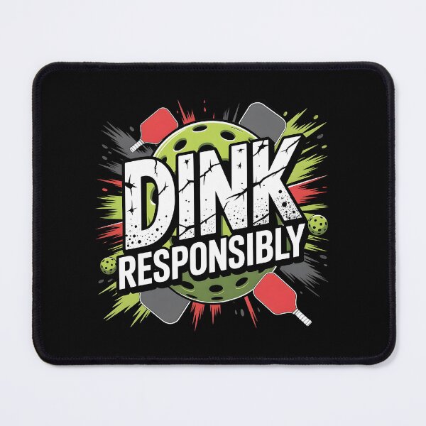 Item preview, Dink Responsibly Pickleball Cool Pickleball Lover And Paddle designed and sold by Redgiant87x.