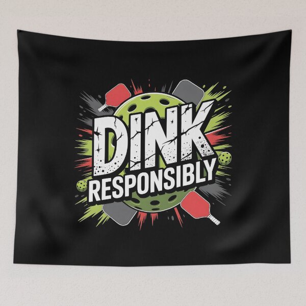 Item preview, Dink Responsibly Pickleball Cool Pickleball Lover And Paddle designed and sold by Redgiant87x.