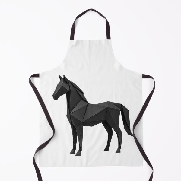 Item preview, Black Horse Origami Style Art designed and sold by NanuWear.