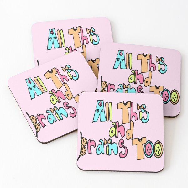 Item preview, all this and brains too designed and sold by trinketgal.
