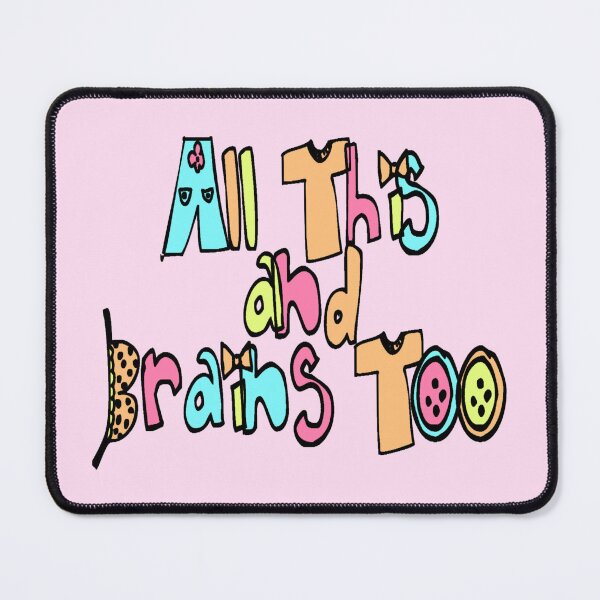 Item preview, all this and brains too designed and sold by trinketgal.