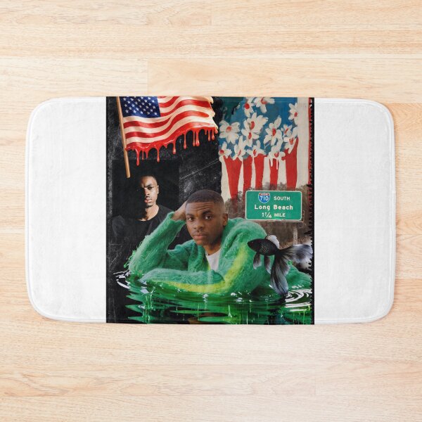Item preview, Vince Staples Surreal Long Beach Melting Flag Art designed and sold by y2kponyclub.