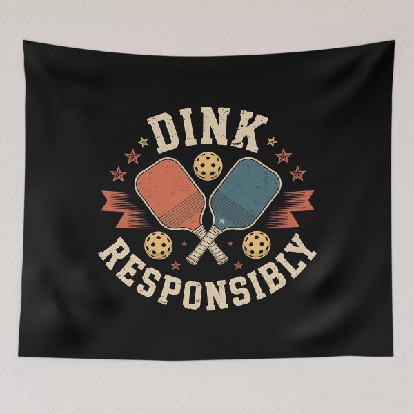 Item preview, Dink Responsibly Pickleball Fun Court Humor For Pickleball Enthusiasts designed and sold by Redgiant87x.