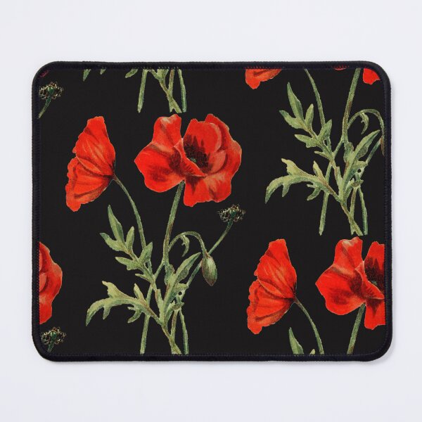 Item preview, vintage red flowers designed and sold by okapia concolor.