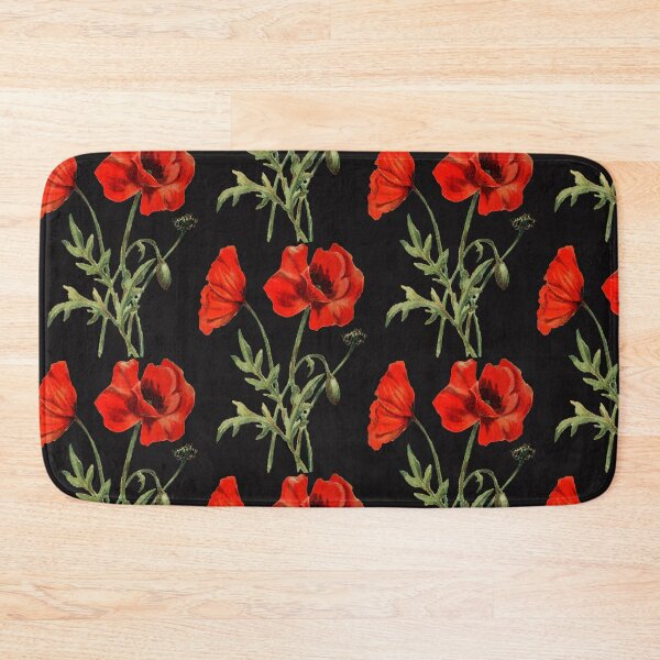 Item preview, vintage red flowers designed and sold by okapia concolor.