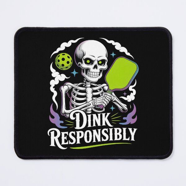 Item preview, Dink Responsibly Pickleball Funny Pickleball Paddle And Soft Serve designed and sold by Redgiant87x.