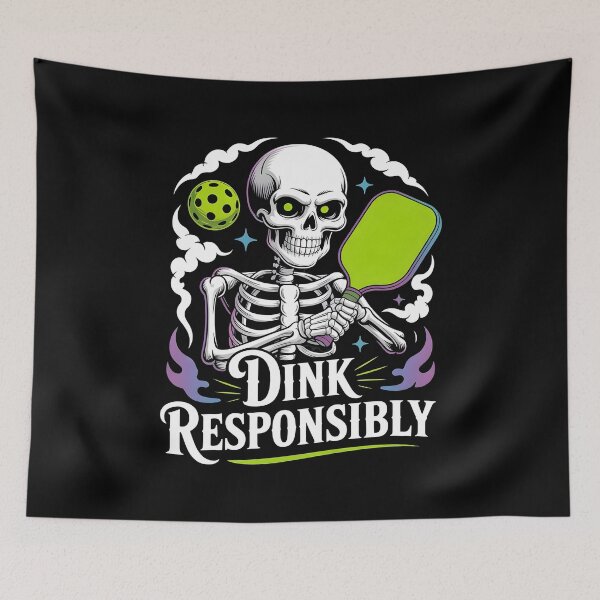 Item preview, Dink Responsibly Pickleball Funny Pickleball Paddle And Soft Serve designed and sold by Redgiant87x.