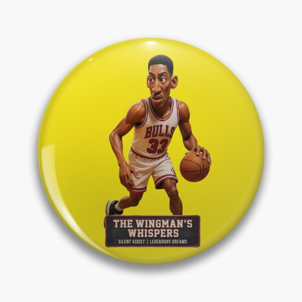 Item preview, Scottie Pippen Wingman Clay Style Art designed and sold by A touch of creativity.