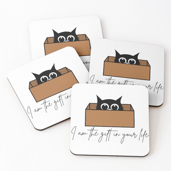 Item preview, I Am the Gift in Your Life – Funny Cat in a Box Meme Design designed and sold by Art IN Pack.