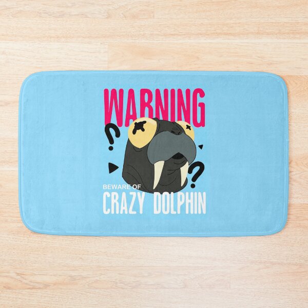 Item preview, Beware of Crazy Dolphin | Abnormal Pets MISPRINTED designed and sold by Crumbs with Friends.