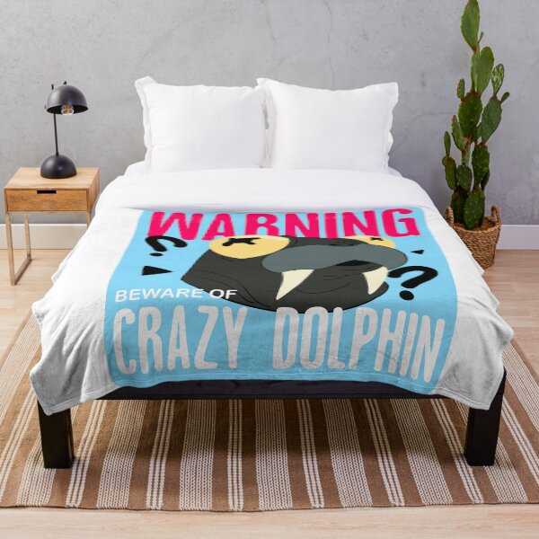 Item preview, Beware of Crazy Dolphin | Abnormal Pets MISPRINTED designed and sold by Crumbs with Friends.