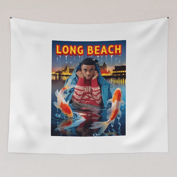 Item preview, Vince Staples Surreal Long Beach Koi Fish Collage designed and sold by y2kponyclub.