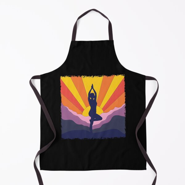 Item preview, Spiritual Yoga Woman Retro Sun designed and sold by AlchemyColor.