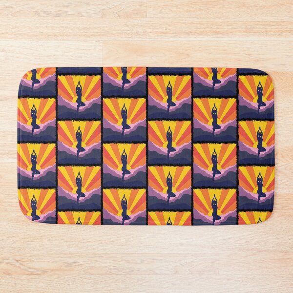 Item preview, Spiritual Yoga Woman Retro Sun designed and sold by AlchemyColor.