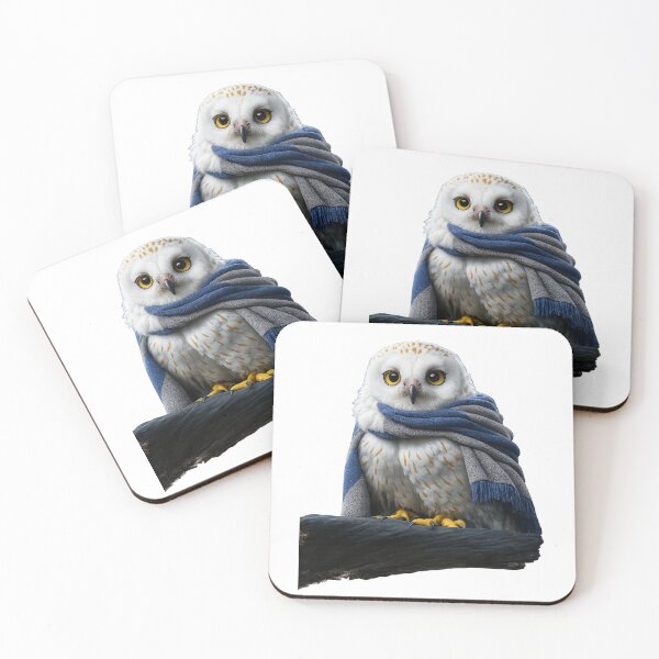 Item preview, Owl with Ravenclaw scarf designed and sold by Cintyk.