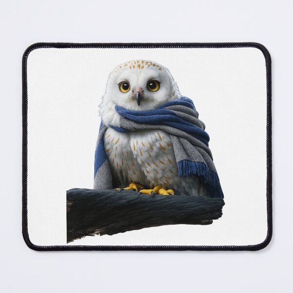 Item preview, Owl with Ravenclaw scarf designed and sold by Cintyk.
