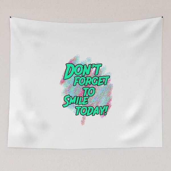 Item preview, Don't Forget To Smile Today Neon Green Typography Graffiti designed and sold by AstronautMerch.