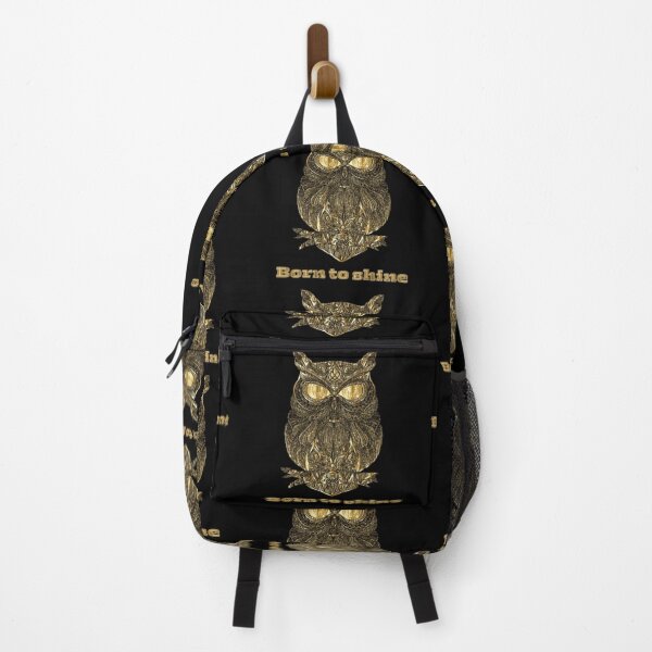 Item preview, Gold Owl Born To Shine Artwork | Luxury Design designed and sold by Rawafi Art Studio.