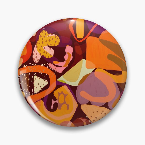 Item preview, Abstract shapes in orange designed and sold by CreatifyArtHub.