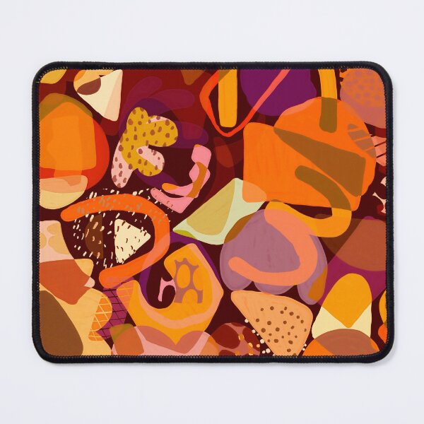 Item preview, Abstract shapes in orange designed and sold by CreatifyArtHub.