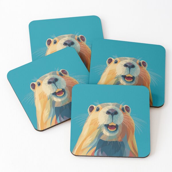 Item preview, MODERN BEAVER – Modern Home Art Print designed and sold by MarkedArtPrints.