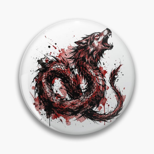Item preview, Aggressive Distressed Dacian Wolf Combat Art designed and sold by DuckOddity.