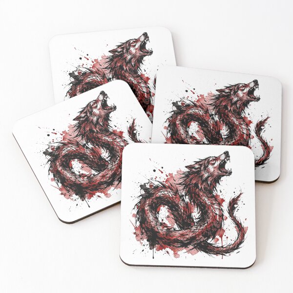 Item preview, Aggressive Distressed Dacian Wolf Combat Art designed and sold by DuckOddity.