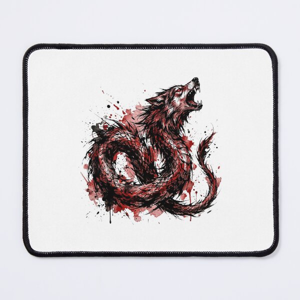 Item preview, Aggressive Distressed Dacian Wolf Combat Art designed and sold by DuckOddity.