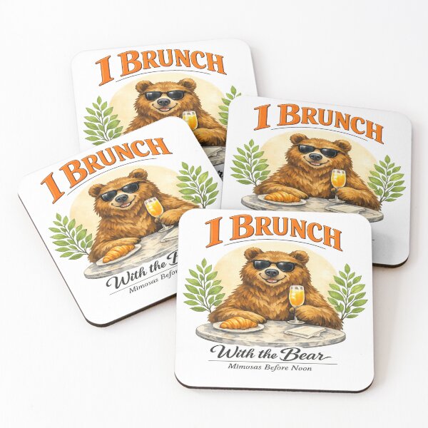 Item preview, Cool Bear Enjoying Sunday Brunch designed and sold by Dresut.