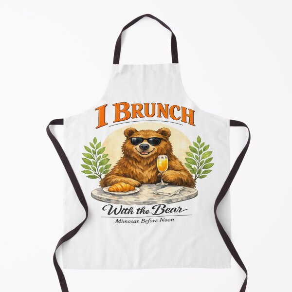 Item preview, Cool Bear Enjoying Sunday Brunch designed and sold by Dresut.