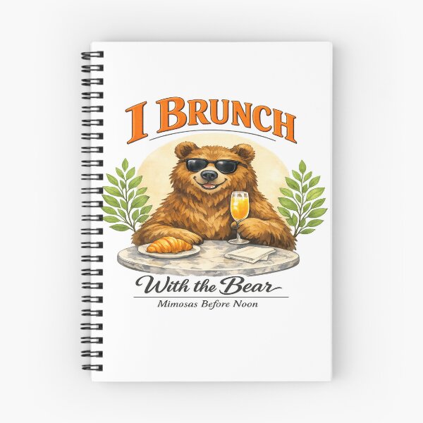 Item preview, Cool Bear Enjoying Sunday Brunch designed and sold by Dresut.