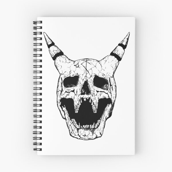 Item preview, Erik The Horned Skull - Ancient Demon Ink Drawing designed and sold by surmind.
