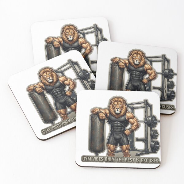 Item preview, Gym Lion Motivation Gym Vibes Only designed and sold by JeevanStickers.
