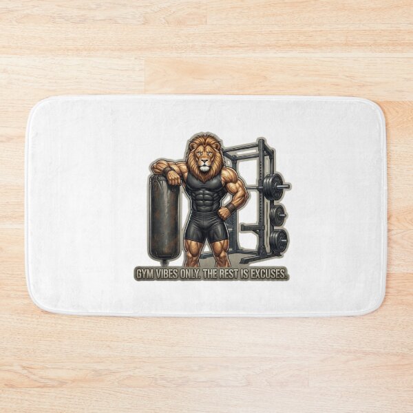 Item preview, Gym Lion Motivation Gym Vibes Only designed and sold by JeevanStickers.