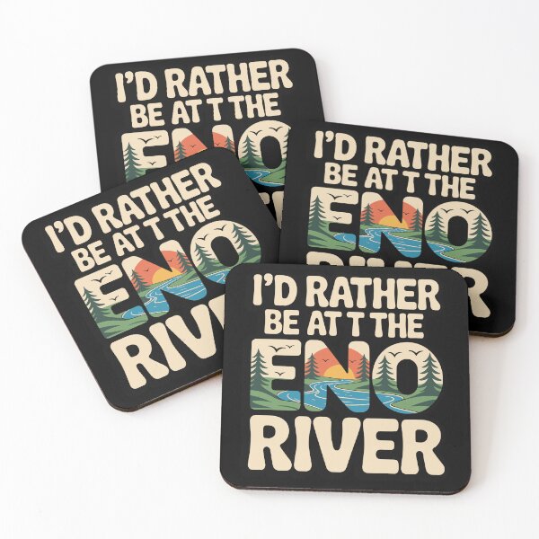 Item preview,  Eno River-Rather Be Outdoors Quote designed and sold by JessArty ⭐⭐⭐⭐⭐.