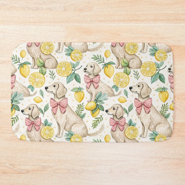 Item preview, Coquette Lemon Puppy Cottagecore Pattern designed and sold by Petal & Pattern Co.
