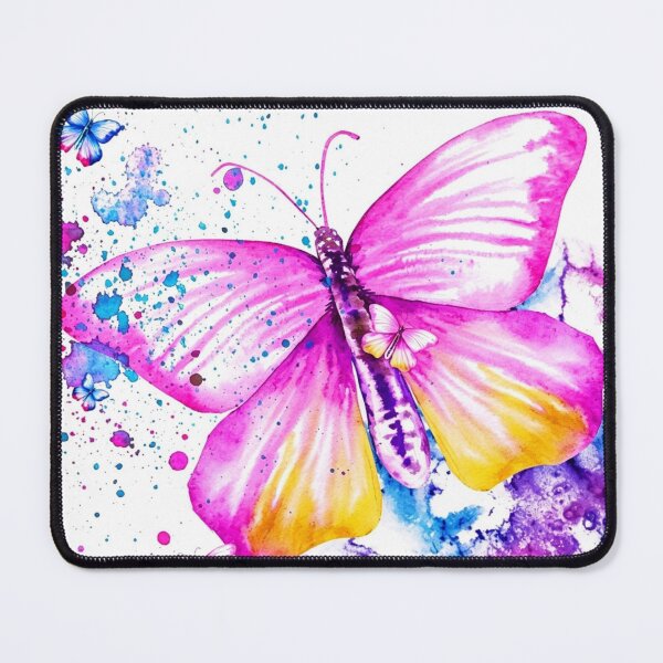 Item preview, Vibrant Watercolor Butterfly Splash Abstract Nature Art designed and sold by brkydesign.