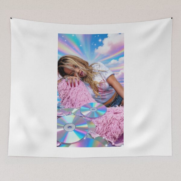 Item preview, Rihanna Holographic Y2K CD Surreal Collage designed and sold by y2kponyclub.