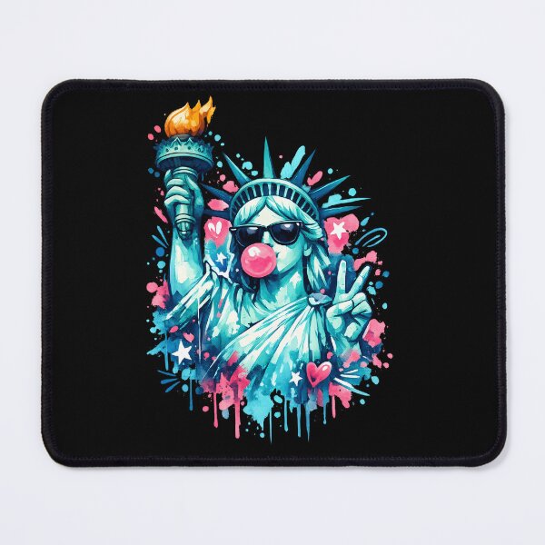 Item preview, Cool Lady Liberty - Bubblegum - Peace Sign - Statue of Liberty designed and sold by Channel1Design.