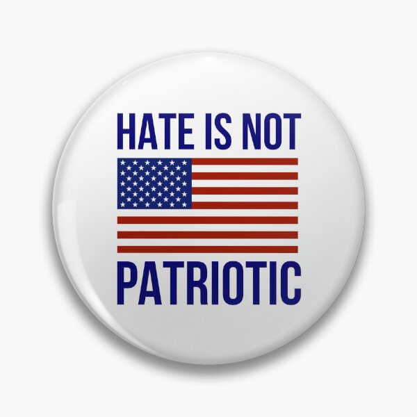 Item preview, Hate is not patriotic  designed and sold by Rachel the Artist .