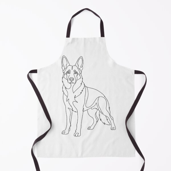Item preview, Minimalist German Shepherd Line Art designed and sold by PetLines.